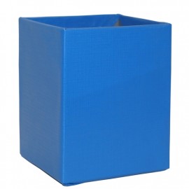 Cubo portalapices color azul