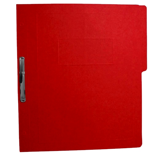 Carpeta Pressboard tamaño carta color rojo, de 1/2 ceja y con broche de 8cm.