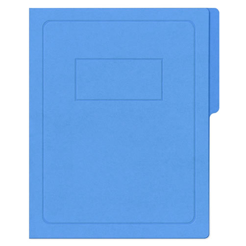 Carpeta Pressboard tamaño carta color azul claro, de 1/2 ceja y con broche de 8cm.