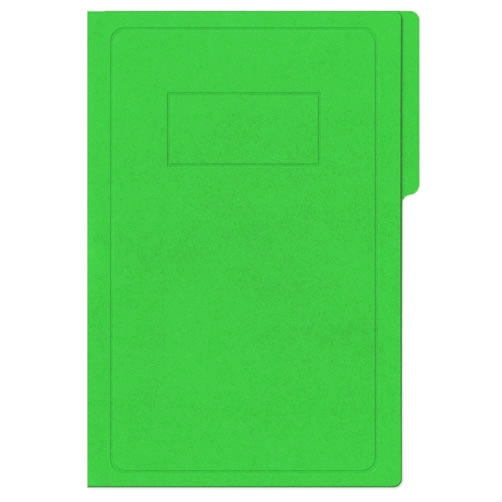 Carpeta Pressboard tamaño oficio color verde claro, de 1/2 ceja y con broche de 8cm.