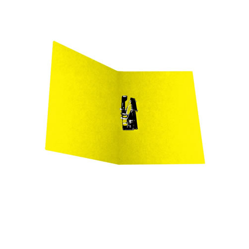 Carpeta Pressboard tamaño carta color amarillo, con palanca