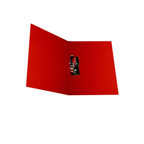 Carpeta Pressboard tamaño carta color rojo, con palanca
