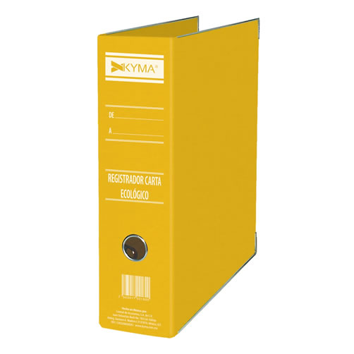 Registrador Ecológico tamaño carta amarillo