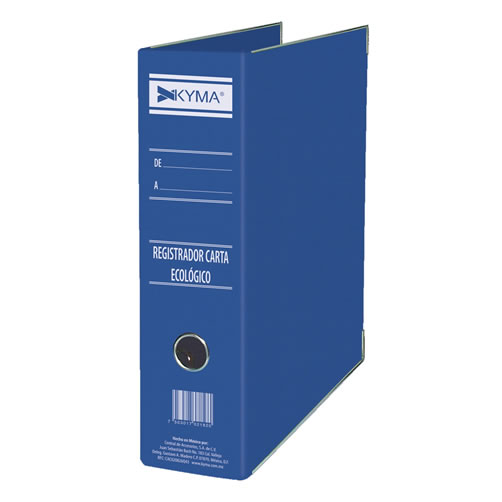 Registrador Ecológico tamaño carta azul