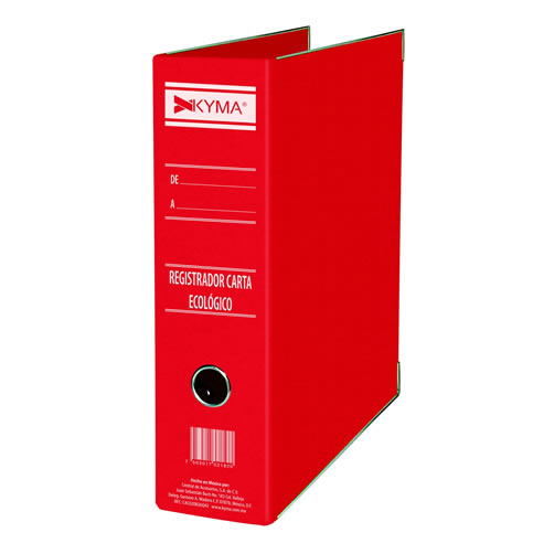 Registrador Ecológico tamaño carta rojo